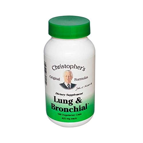 Dr. Christopher's Unisex Lung & Bronchial Formula Vegetarian Capsules 100 Count 400 mg Each - The Great Shoppe