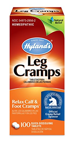 Hyland’s Naturals Leg Cramp Tablets, Natural Relief of Calf, Leg and Foot Cramp, 100 Count