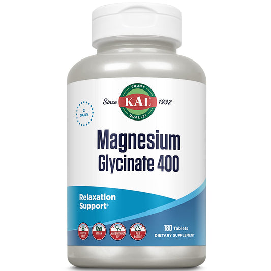 KAL Magnesium Glycinate 400 | 90 Serv. 180 CT