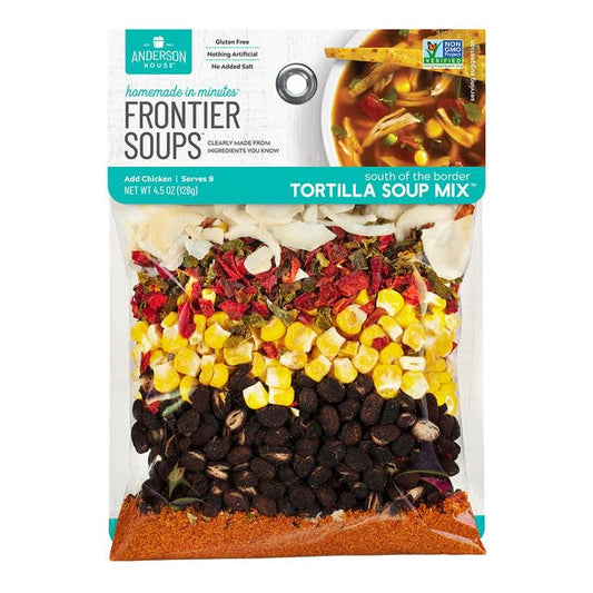 Frontier Soups Homemade in Minutes South Of The Border Tortilla Soup, 4.5 oz, 2 pk - The Great Shoppe