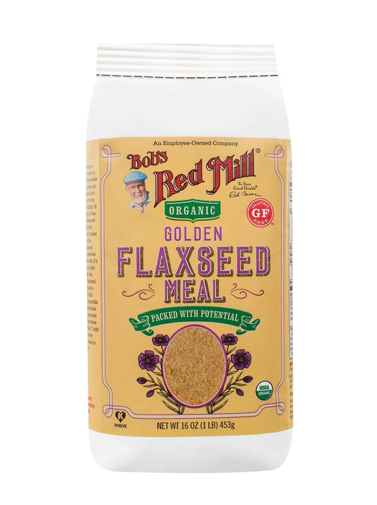 Bobs Golden Flaxseed Meal, Organic, Gluten Free, Whole Ground, 16 Ounce - The Great Shoppe