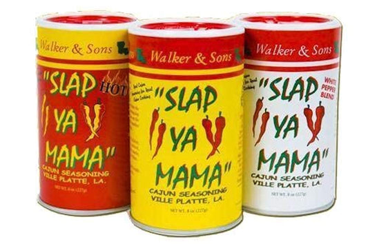 Walker & Sons Slap Ya Mama Cajun Seasoning Bundle - 3 Items (Original, Hot and White Pepper Blend) by Slap Ya Mama - The Great Shoppe