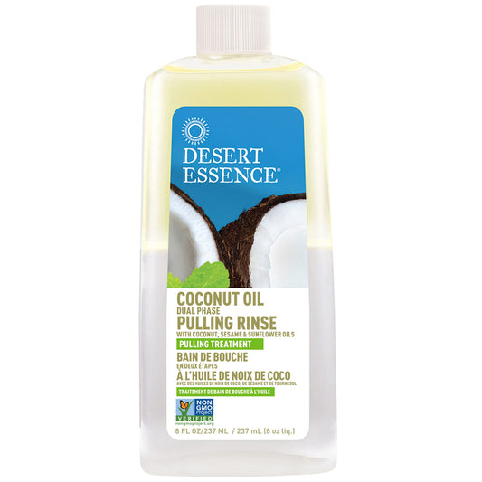 Desert Essence Coconut Oil Dual Phase Pulling Rinse, Mint - The Great Shoppe