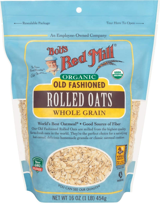 Bob's Red Mill Organic Oats Rolled Regular, 16 Ounce - The Great Shoppe