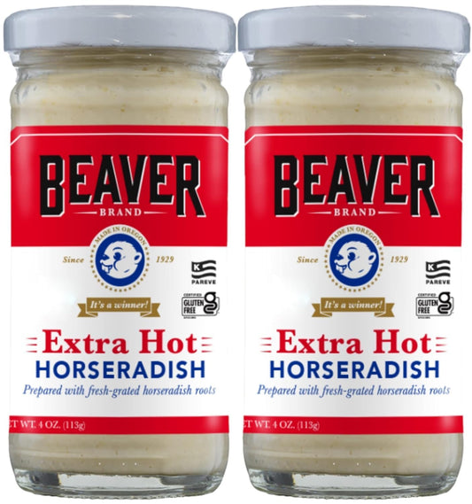 Beavers Extra Hot Horseradish 4oz (Pack of 2) - The Great Shoppe