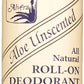 Alvera All Natural Roll-On Deodorant - Aloe - The Great Shoppe