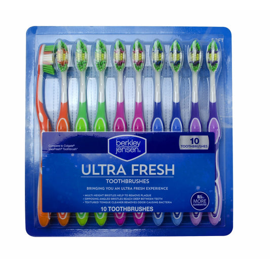 Berkley Jensen Ultra Fresh Toothbrushes, 10 pk. (pack of 2) - The Great Shoppe