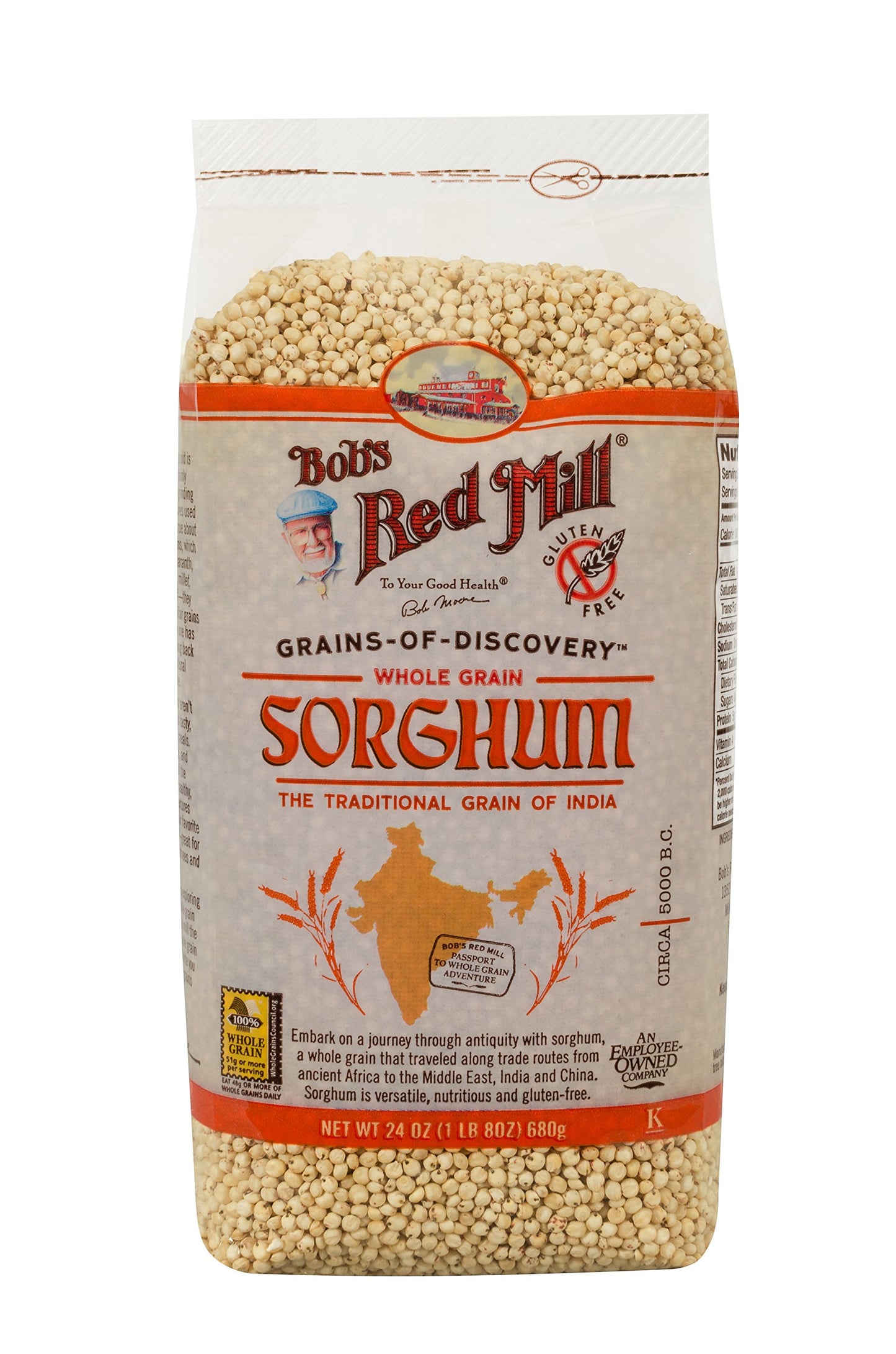 Bob's Red Mill 2531C244 Whole Grain Sorghum 24 Ounce - The Great Shoppe