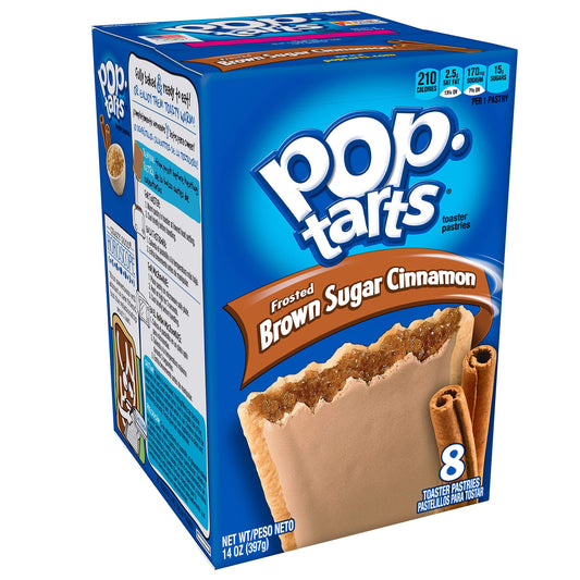 Pop-Tarts Breakfast Toaster Pastries, Frosted Brown Sugar Cinnamon Flavored, 14 oz (8 Count)