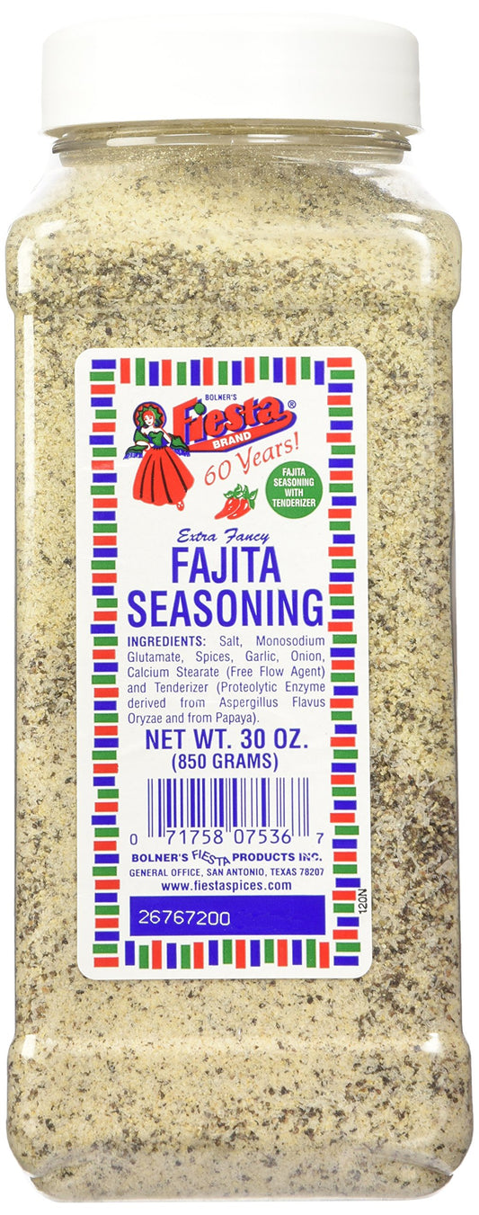Bolner's Fiesta Extra Fancy Fajita Seasoning, 30-Ounce Plastic Canister - The Great Shoppe